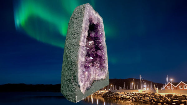 "IMPOSSIBLE TO NOT BE HAPPY" Amethyst Geode Cathedral 11.25 VERY High Quality AG-19