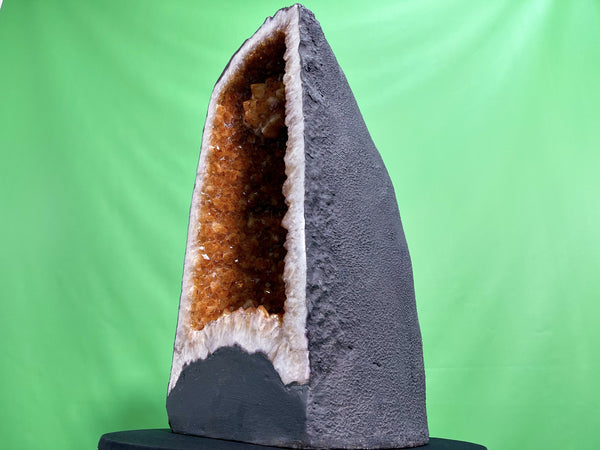 "ABUNDANT INFINITY" Citrine Geode Cathedral 22.75 High Quality Feng Shui CG-84