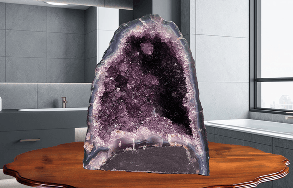 "SPIRITUAL LIFT" Amethyst Geode Cathedral 9.00 VERY High Quality DAG-96