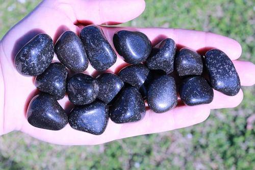 Black Jasper Tumbled Stone-Cosmic Cuts