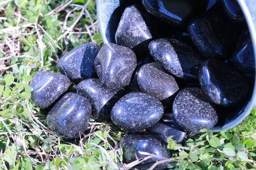 Black Jasper Tumbled Stone-Cosmic Cuts