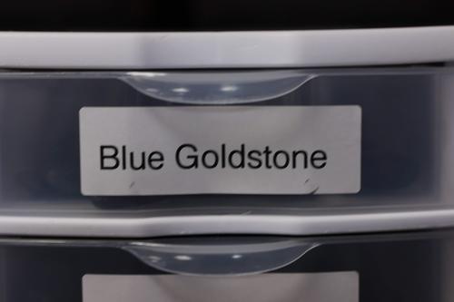 Blue Goldstone Tumbled Stone-Cosmic Cuts