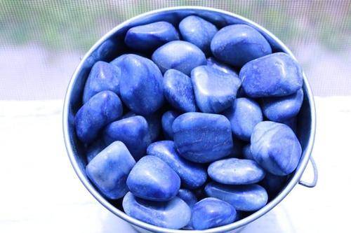 Blue Quartz Tumbled Stone-Cosmic Cuts